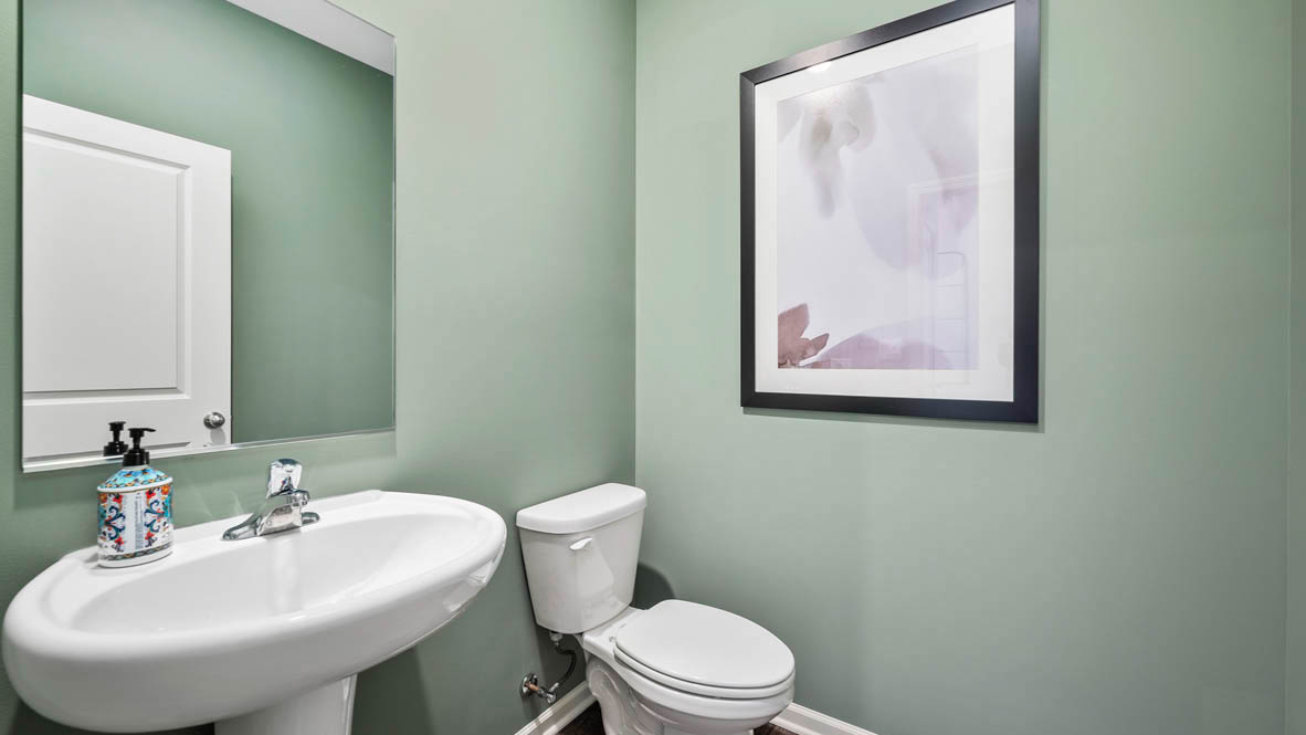 Powder room on main level