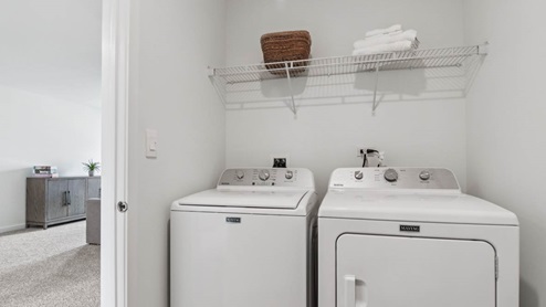 Upstairs laundry room