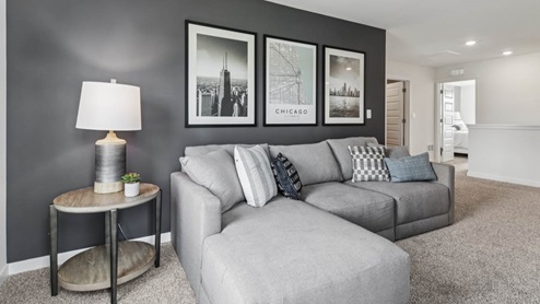 spacious loft area