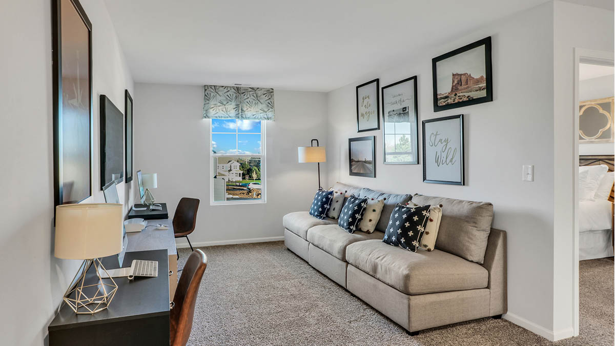 Fully carpeted upstairs