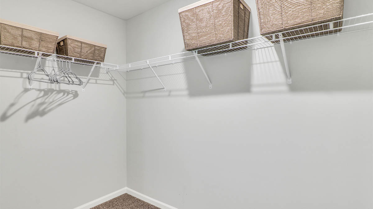 Huge closet off of garage entranc