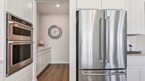 Kitchen with stainless steel KitchenAid appliances