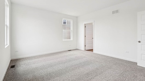 primary bedroom with carpet