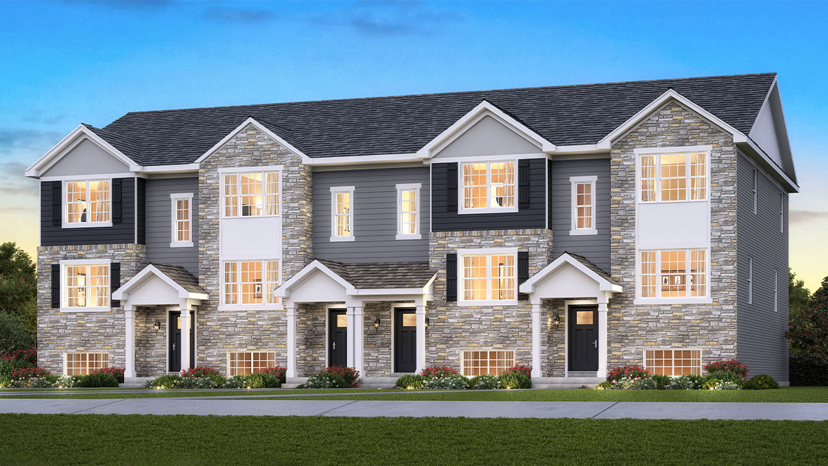 Floor Plan in The Grasslands Townhomes BARTLETT, IL D.R. Horton