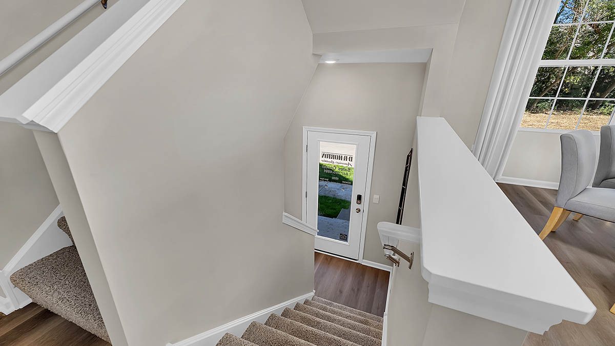 Entrance to split level staircase