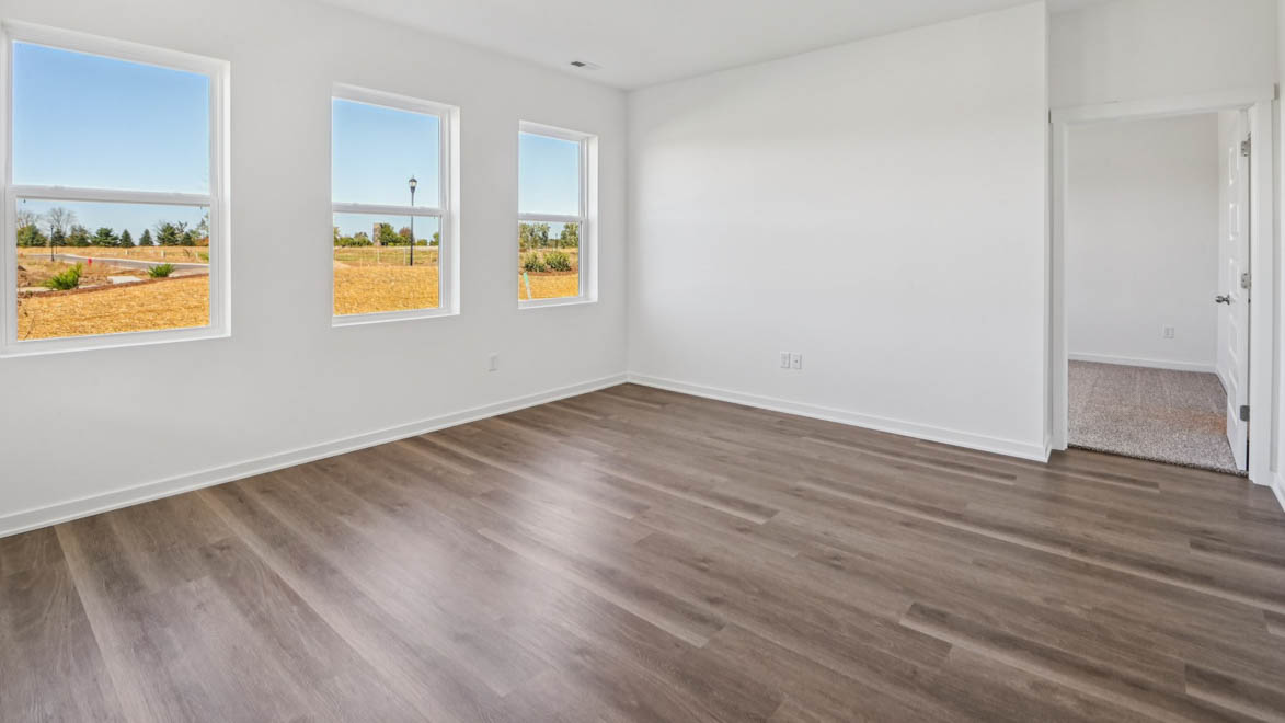 Spacious great room with lots of natural light