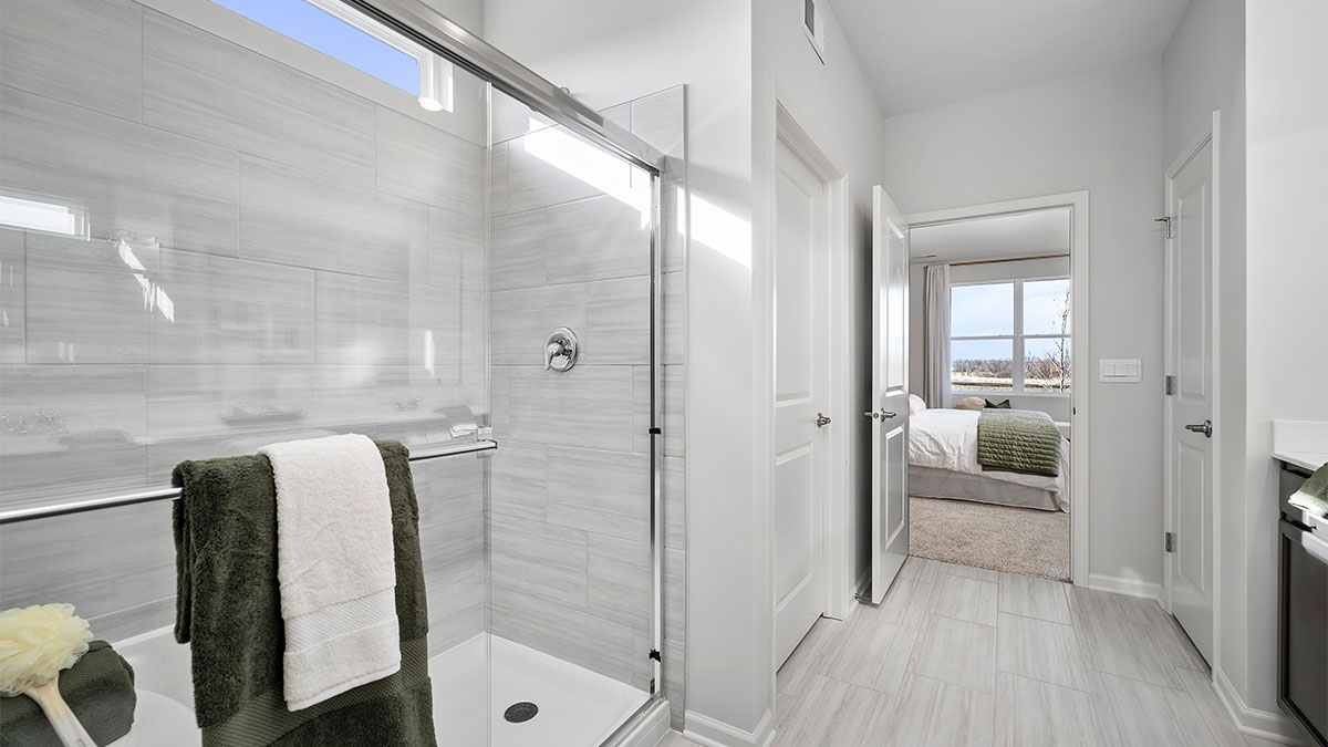Primary bathroom with walk in shower