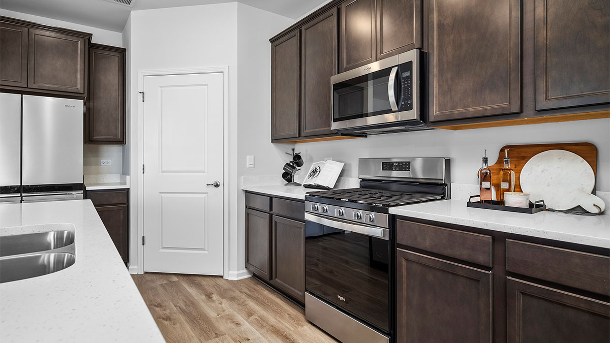 kitchen with walk in pantry