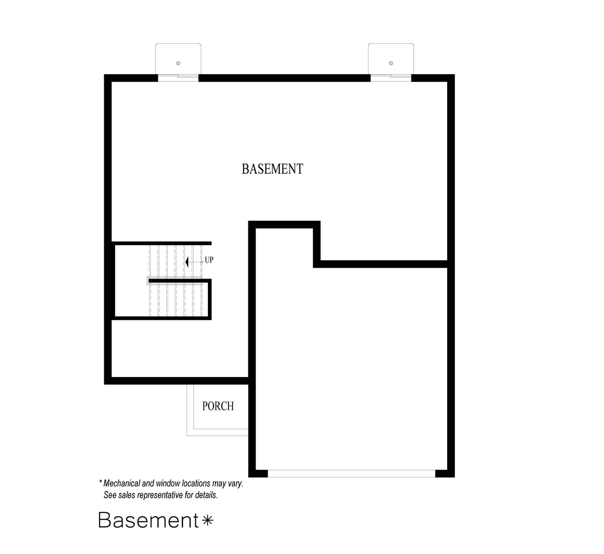 Sienna-basement floor plan