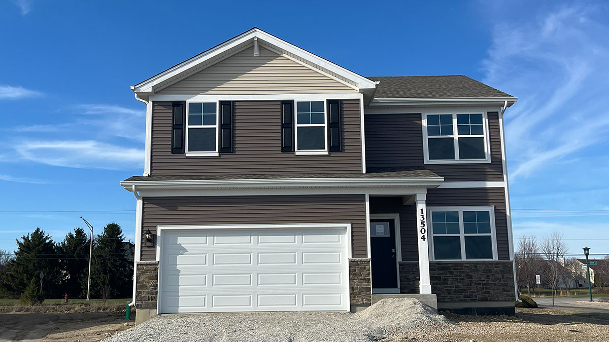 exterior two story home