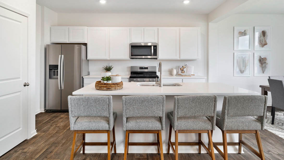kitchen off of garage entrance
