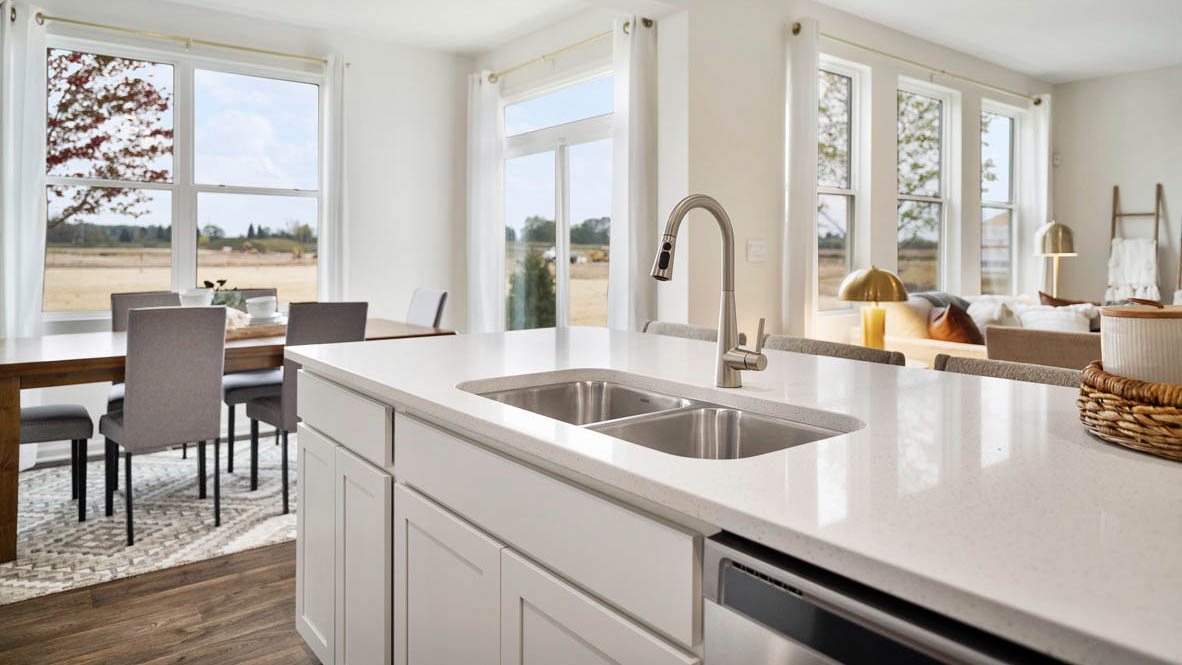 Kitchen overlooking great room