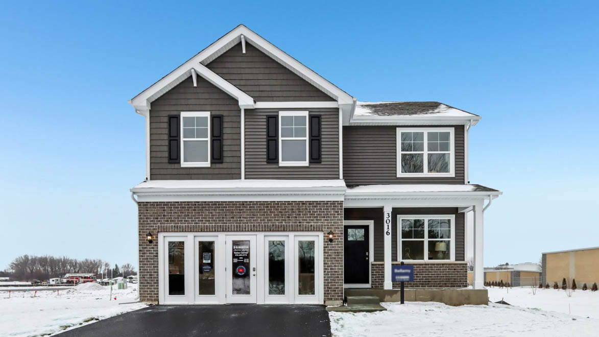 Exterior of the Bellamy model in Prairie Landing in Joliet Illinois