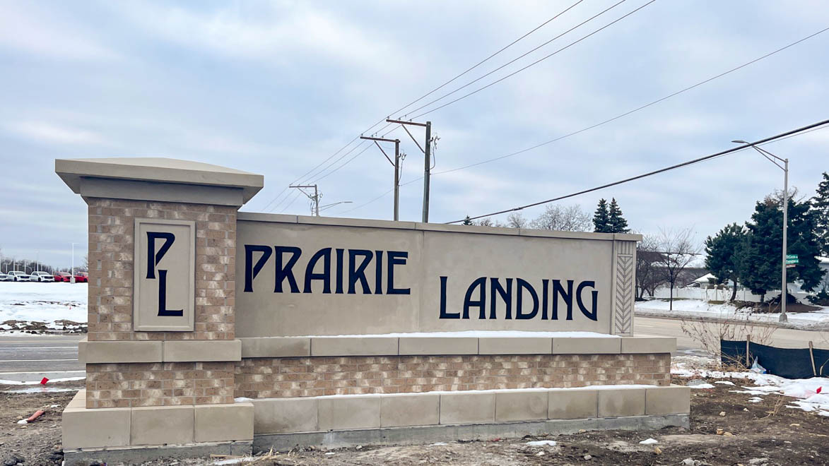 Prairie Landing monument
