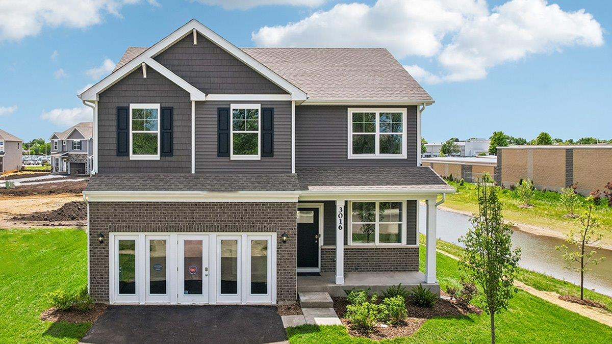 two-story single-family home with sales center
