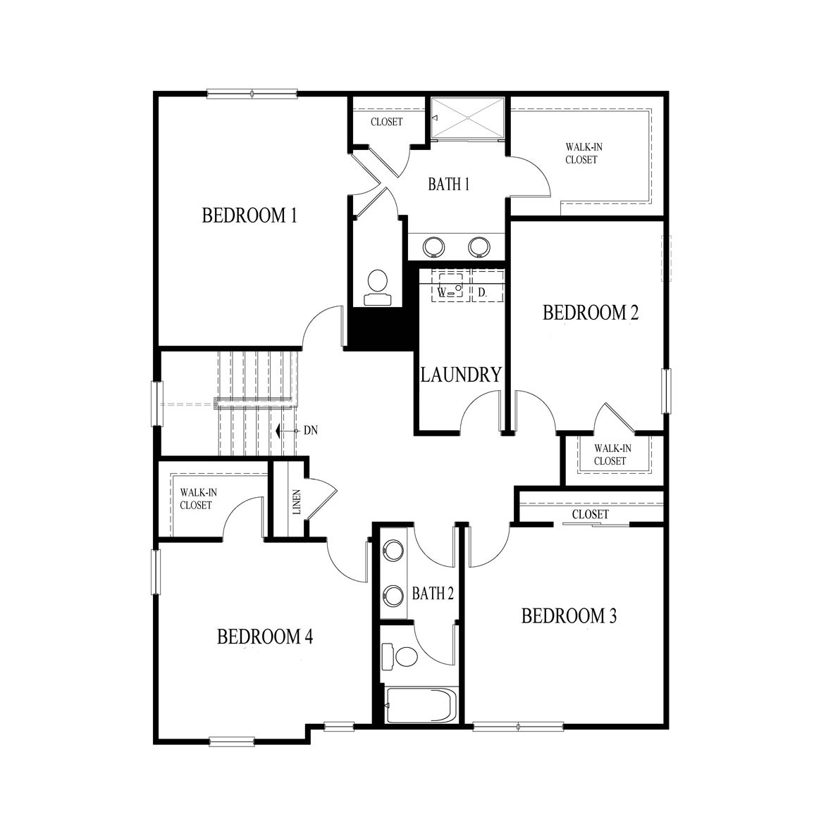 Holcombe second floor floorplan layout