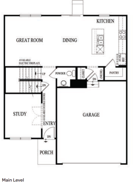 Bellamy floor plan lower level
