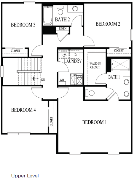 Bellamy floor plan second floor