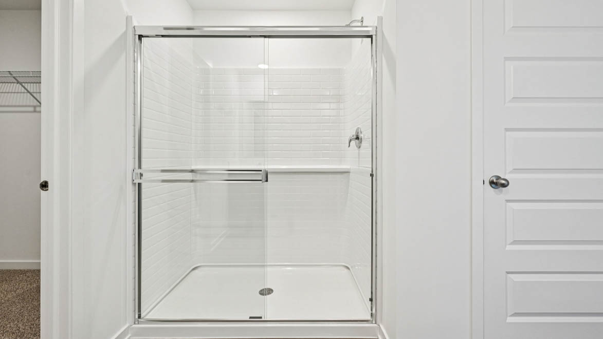 Primary bathroom with walk in shower