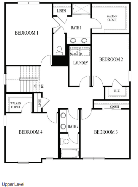floor plan second level