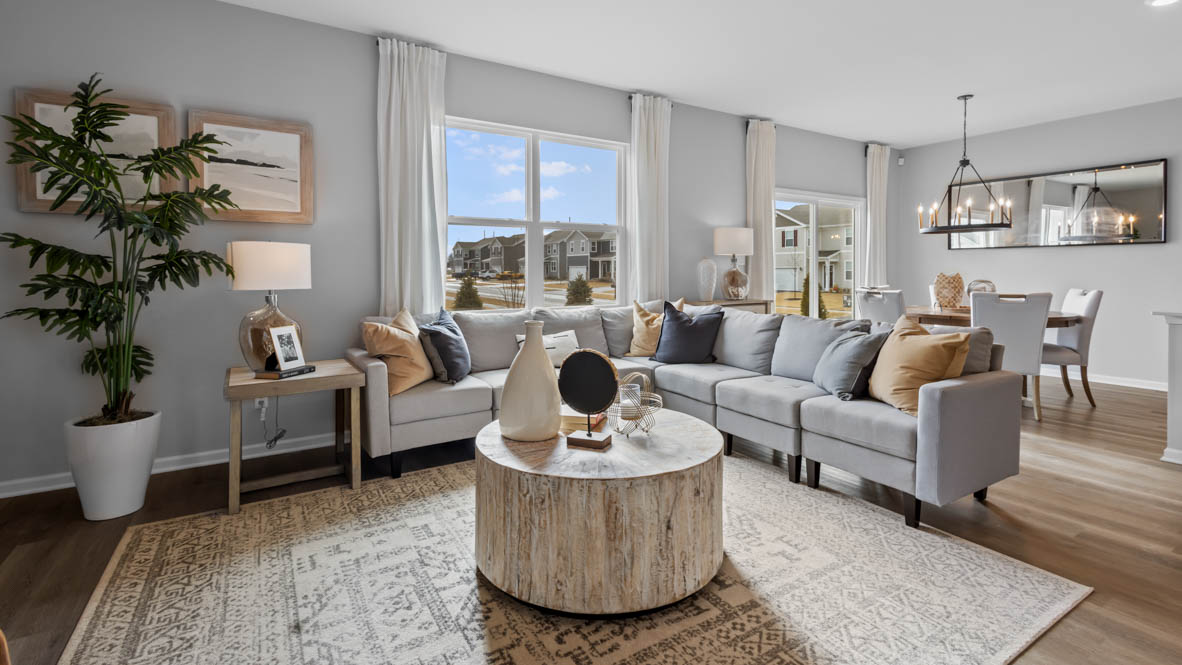 spacious living room