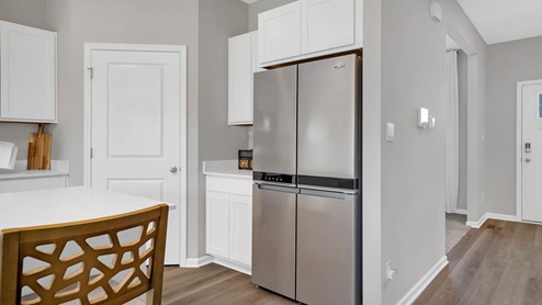 Kitchen with walk in pantry closet