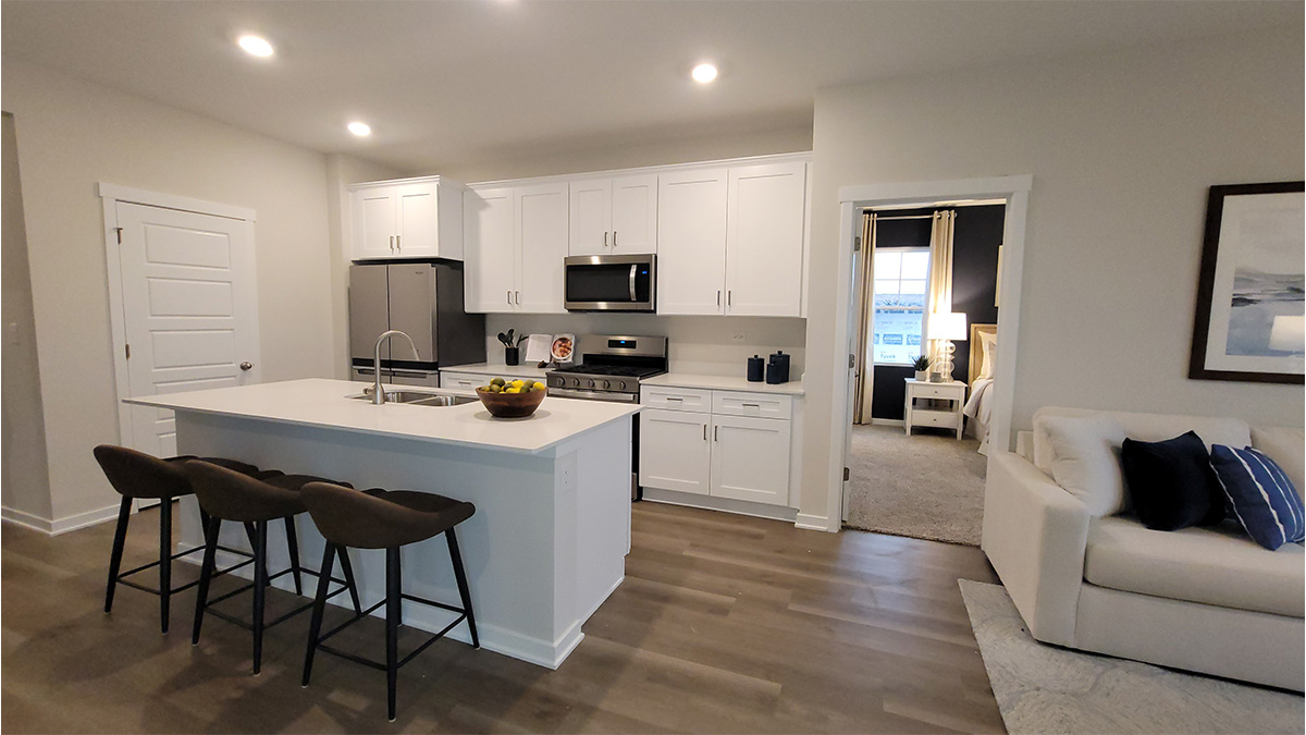 Open concept kitchen