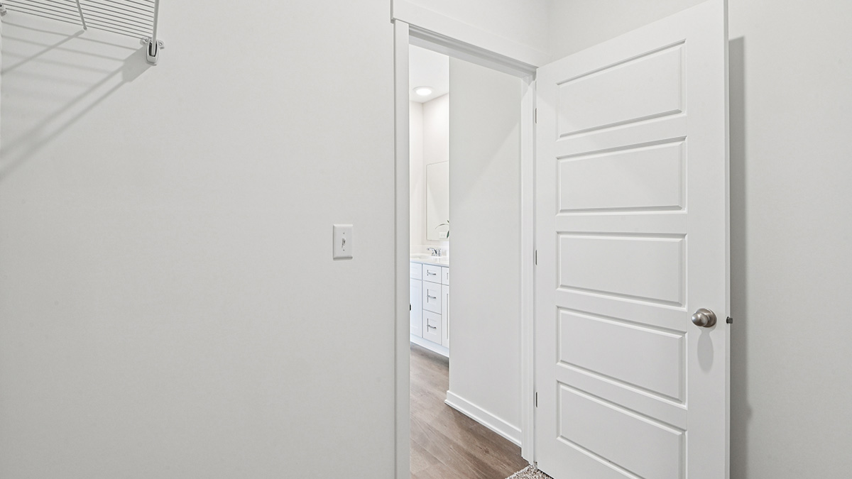 spacious walk-in closet