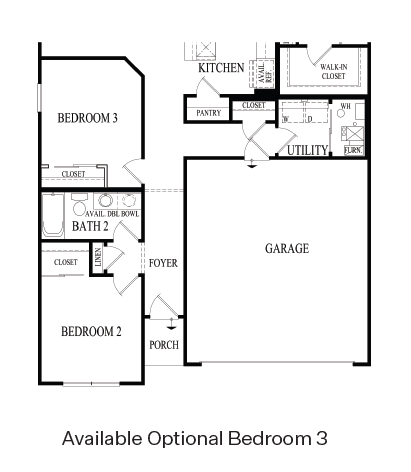 Anderson Main Level with Optional Bedroom 3