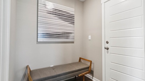 Mud room off of garage entry