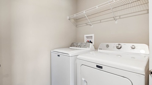 Second level laundry room