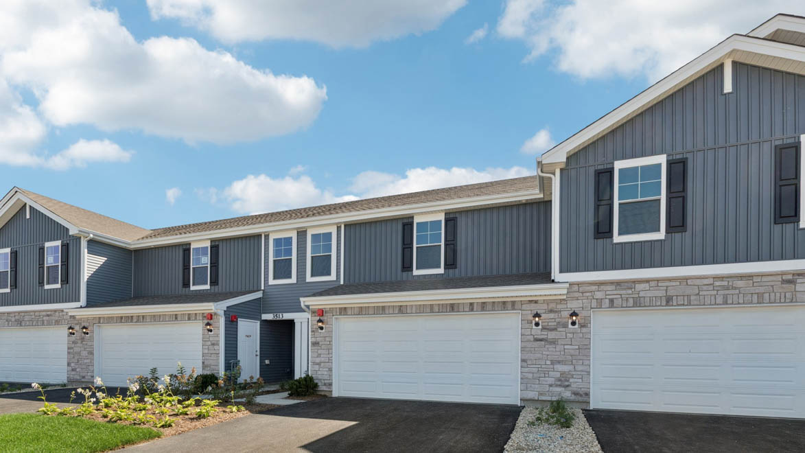 two story townhome exterior