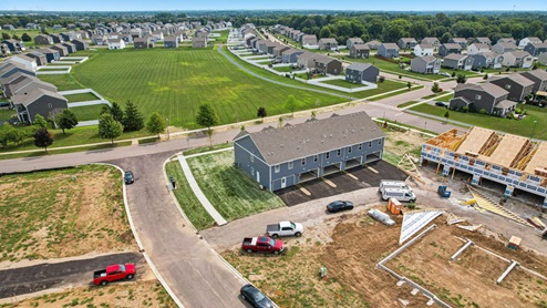 Grande reserve townhome section looking east