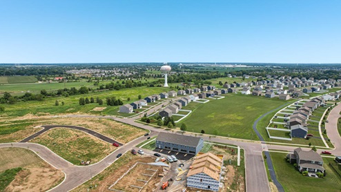 overall ariel view of Grande Reserve with construction