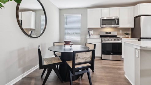 Dinning room on opposite side of kitchen