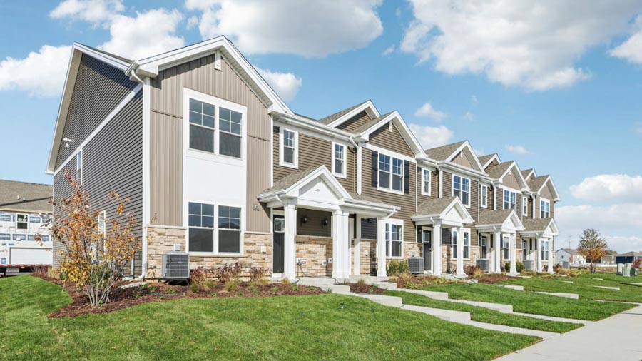 exterior of norfolk townhome