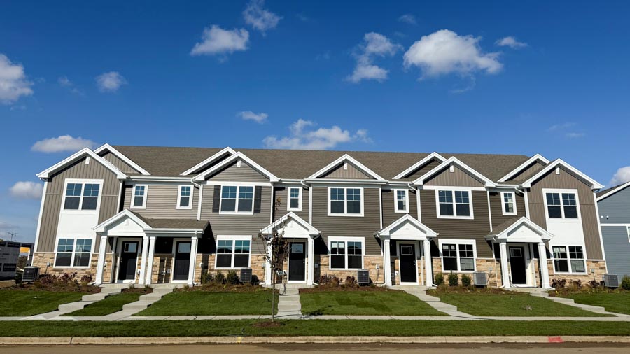 Exterior of Fairfax townhome
