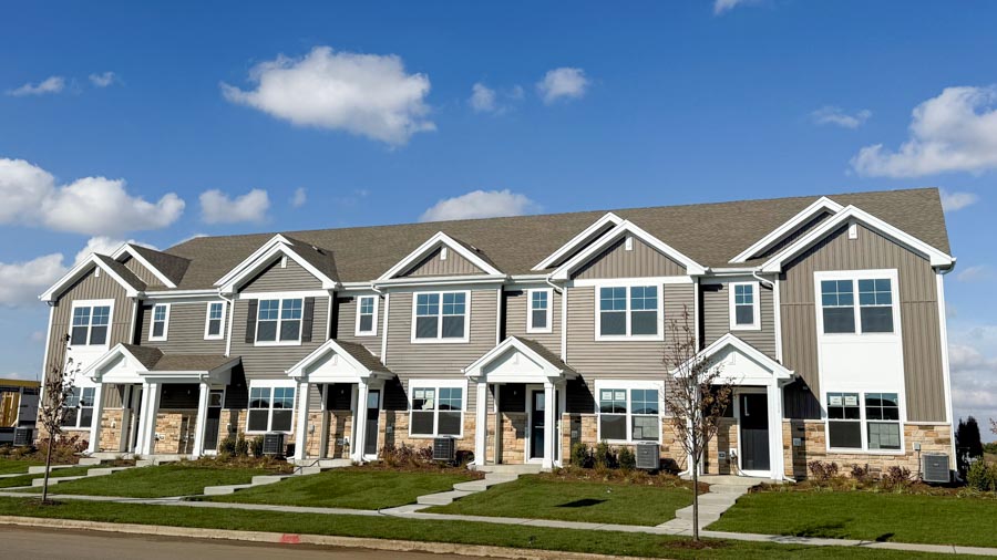 exterior of fairfax townhome