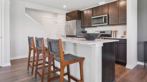 Large kitchen with spacious island