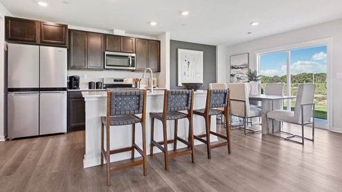 Island over-looking great room