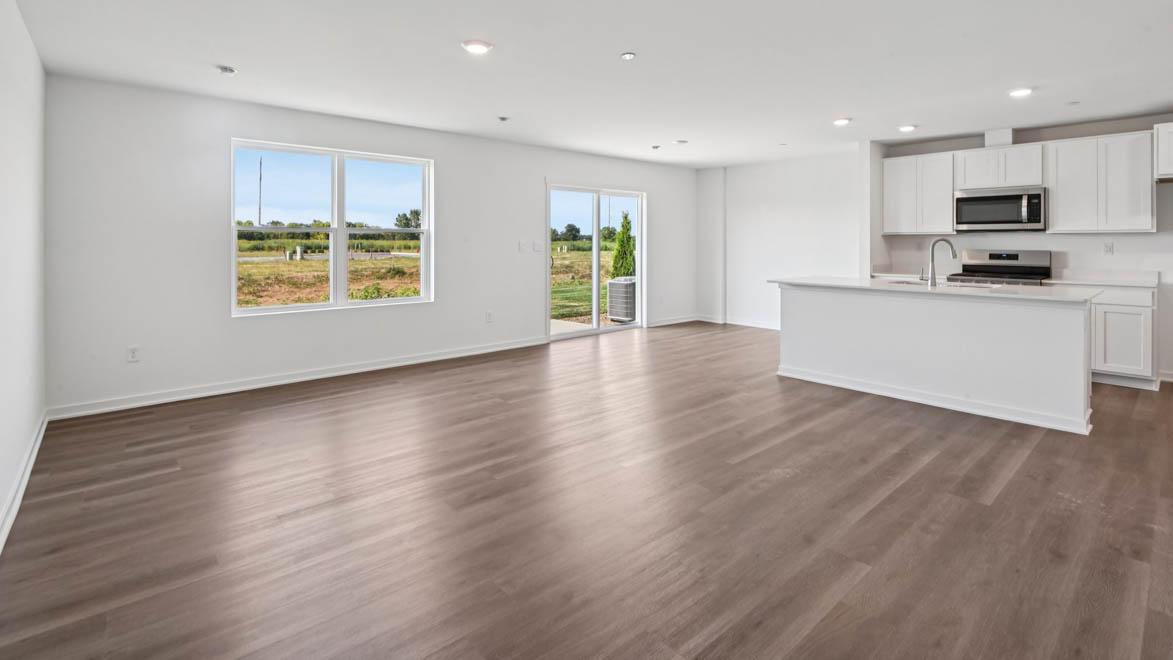 Entrance to open concept main level living