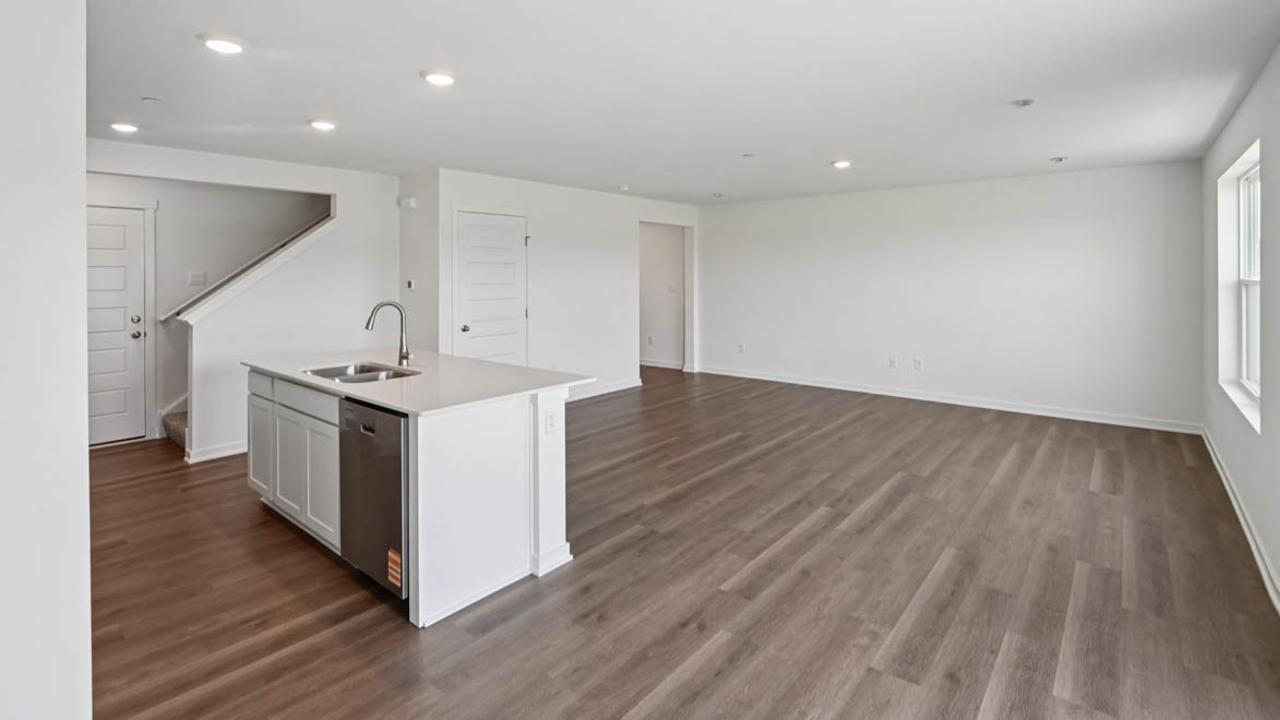 Dining room with sliding door to patio