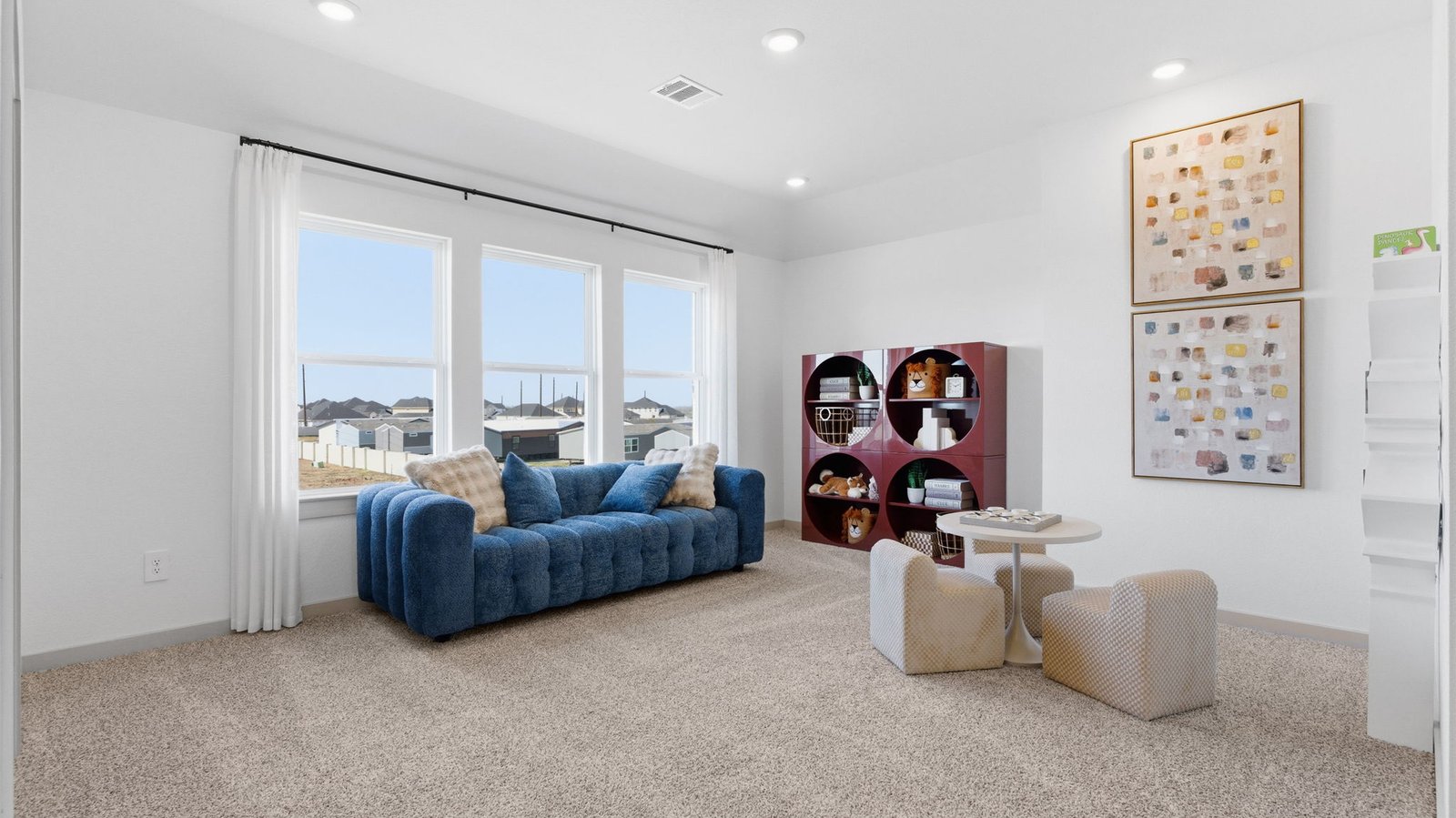 Upstairs, additional bedrooms are complemented by a versatile game room and a dedicated media room