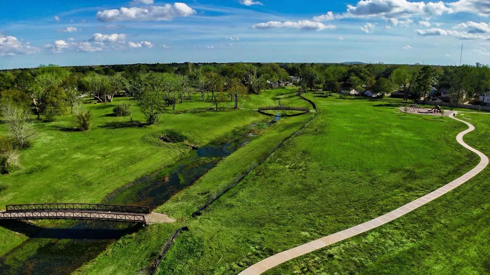 area creek and walking trails