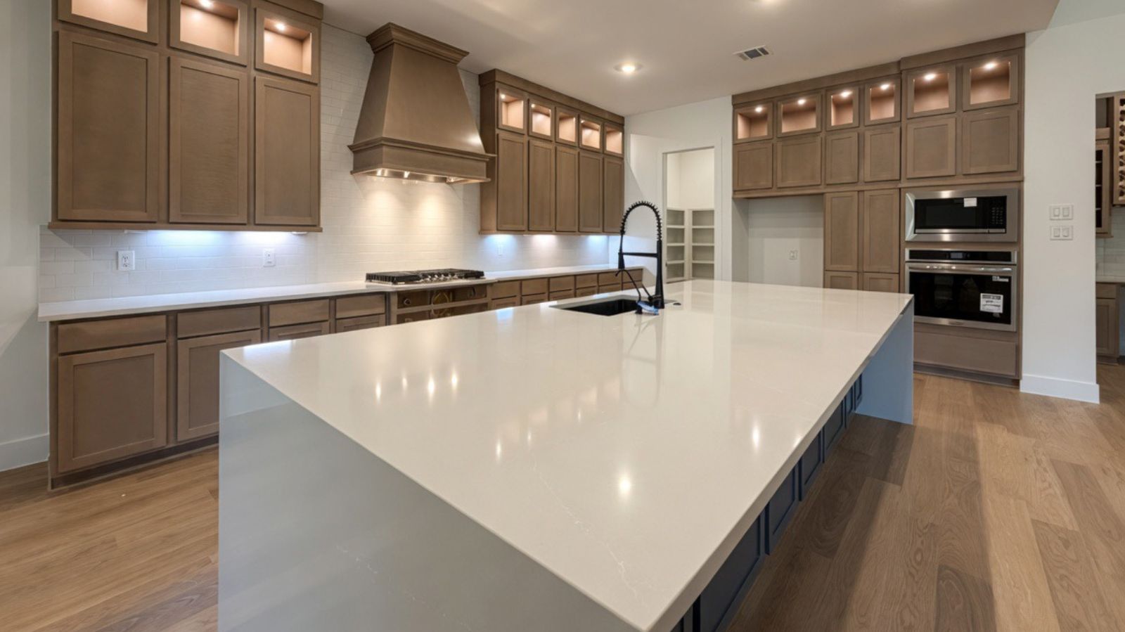 Amalfi plan kitchen island with seating Friendswood TX