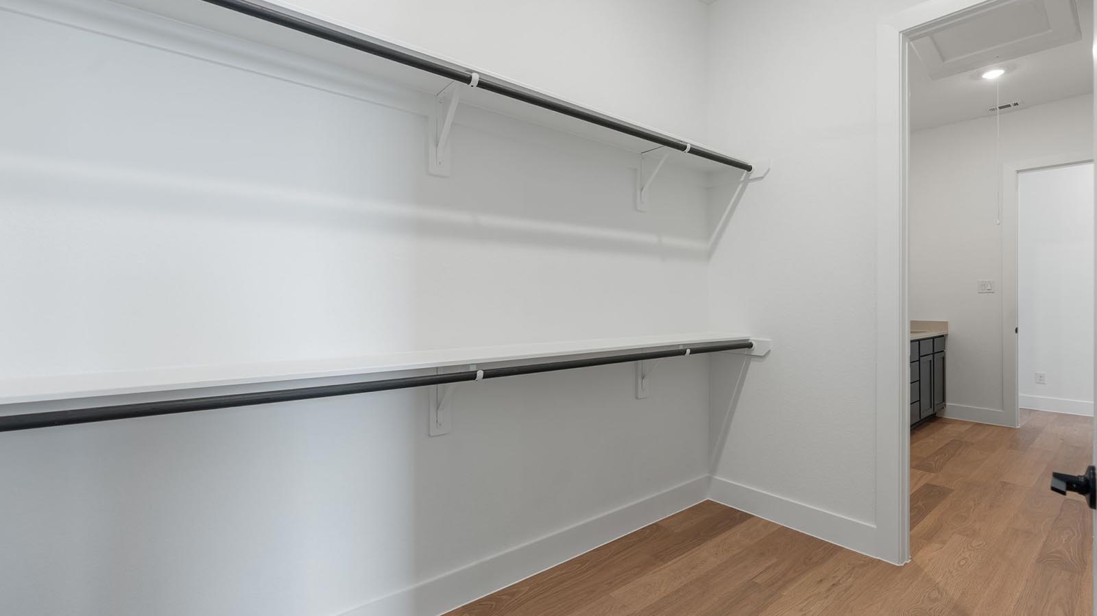 primary bedroom walk in closet