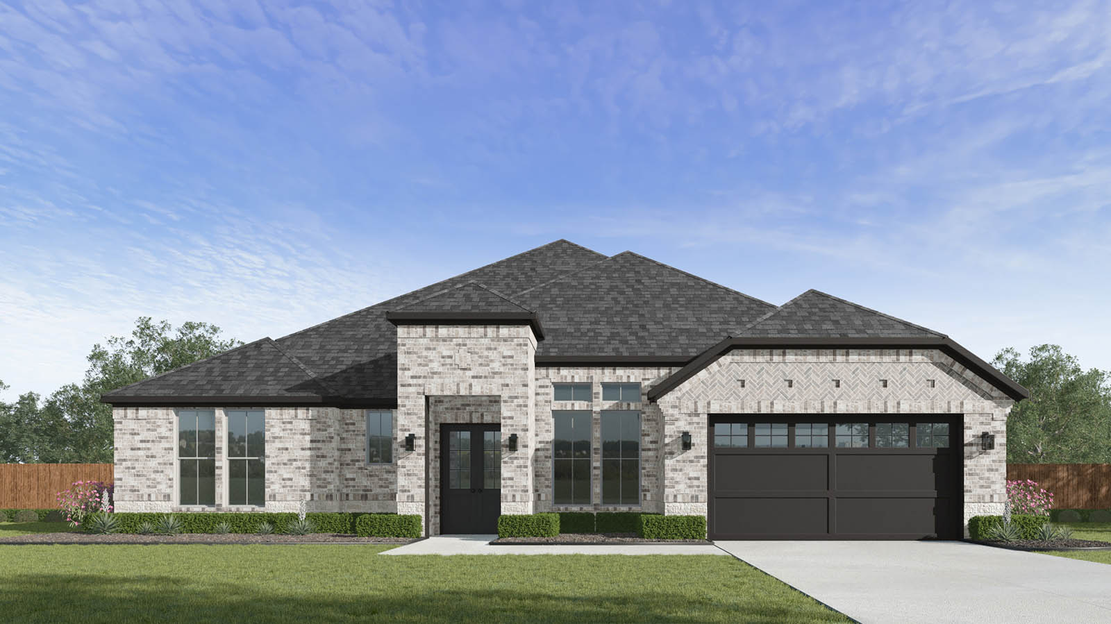 ravello one story floor plan rendering