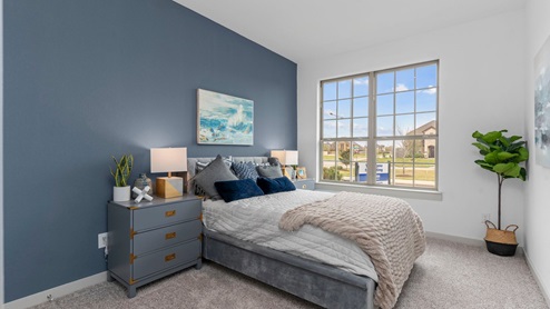 Secondary bedroom with one large window