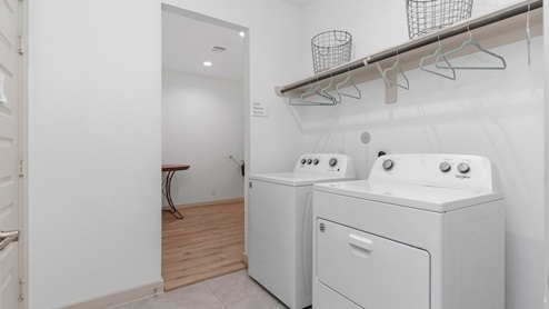 Walk in utility room