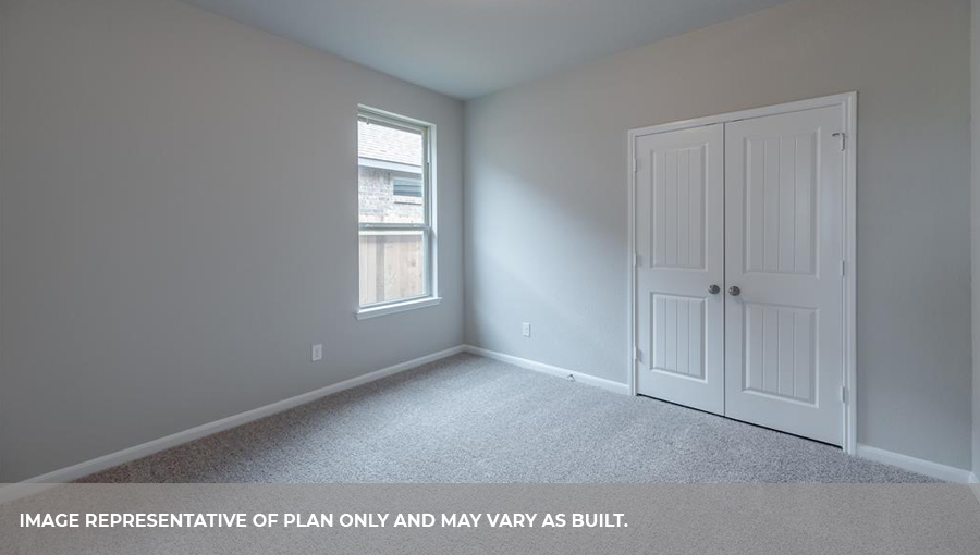 Secondary bedroom with one large window